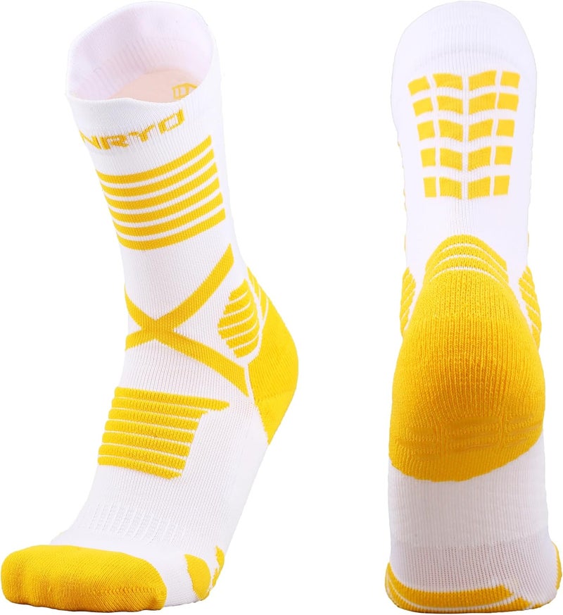FUNRY Store Grip Socks Soccer for Men&Women,Non-Slip Soccer Socks,Elite Compression Socks for Running Basketball （ men's size 6-11） - Image 1